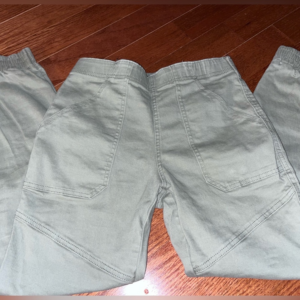 Green work pants